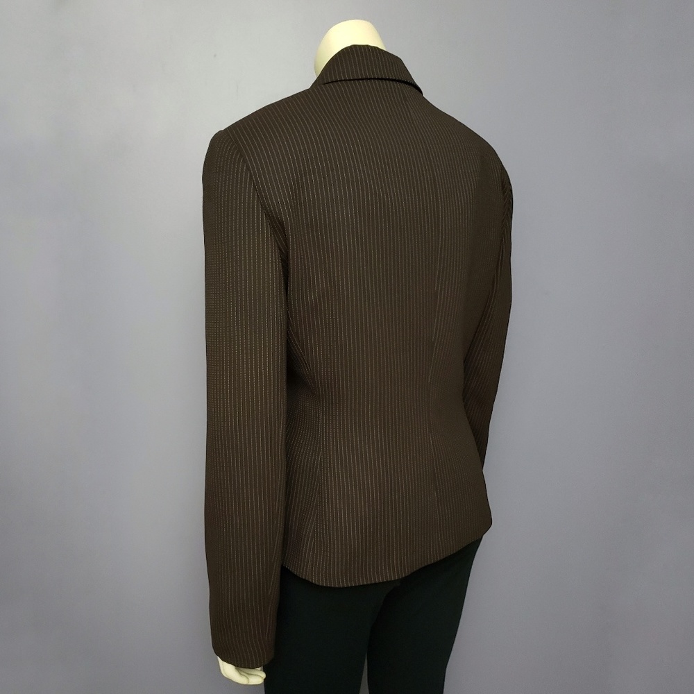 Tahari Blazer Pinstripe Pinstripe 3 Button - Picture 3 of 7